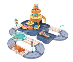 Игровой набор Fenfa "Город хомяков" Синее Кафе в гостях у Хомы (2 хомяка, свет, звук) - 1619C