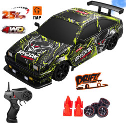 Радиоуправляемая машина для дрифта HB Toyota AE86 (4WD, свет, пар, акб, 1:16) - SC16A16