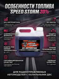 Топливо для радиоуправляемых машин Speed Storm Car 3л 20% - SSC-20-3