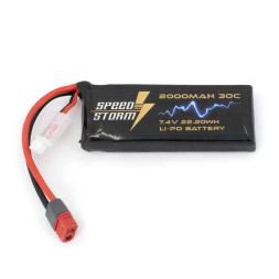 Аккумулятор Speed Storm Li-Po 7.4V 30C 2000 mAh разъем T-plug (Deans) - SS-2S2000-30-D